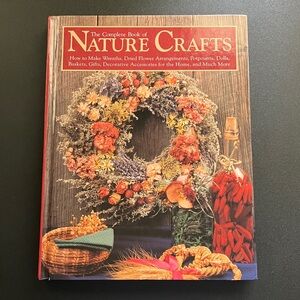 Nature Crafts Book Project Gift Inspiration Instruction 90s Hardcover Hobby